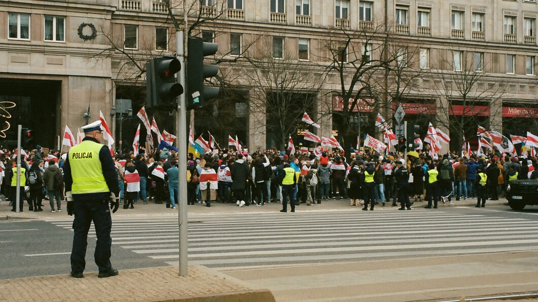 Protesten in Warschau, polen, rechtsstaat